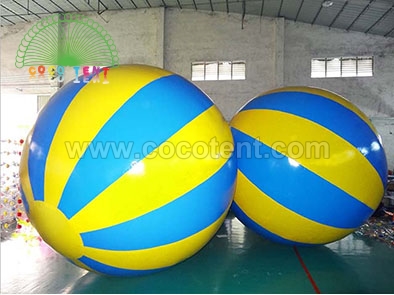 Colorful Stripe color Multi color Inflatable Helium Balloon Beach ball Crowd balloon