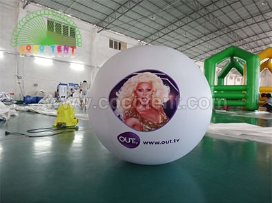 1.5m Inflatable Crowd Ball with figure printed Parade helium balloon with custom logo printing