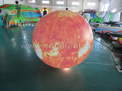 Inflatable Led Lighting Planet Globe Balloon Mars Planet Balloon Sun Balloon