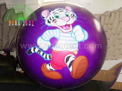 Full color printing PVC cartoon ball High quality inflatable advertising globe helium balloon