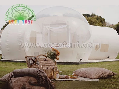 White Inflatable Camping Bubbles and Inflatable Bubble Rooms