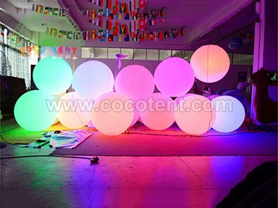 Colorful led lighting helium inflatable balloon Crowd led balloon for throw