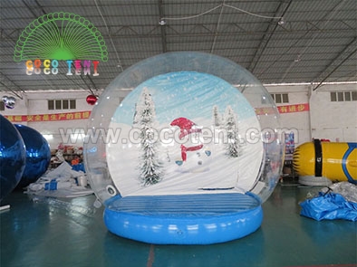 4m Inflatable Snow Globe for Take Photo with Christmas Background