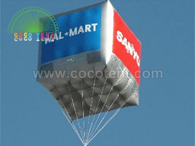Customized inflatable helium square cube balloon Inflatable cube for adevrtising