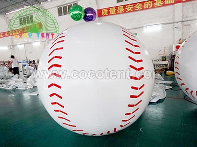 Giant inflatable Baseball with Custom Logo Flying Helium Sport Balloon for Parade