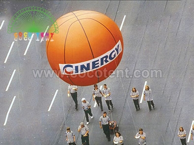 Outdoor advertising inflatable giant basketball model balloon for sale parade