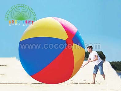 Colorful gigantic inflatable beach ball Sport helium balloon