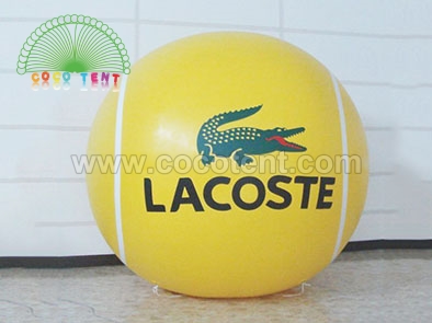 Customized Inflatable Tennis Ball Sports Helium Sphere Balloon For Advertising Parade