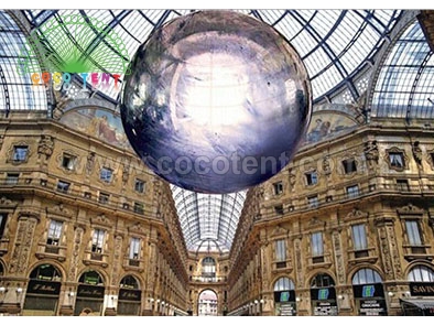 5M Giant Inflatable Mirror Ball For Building Project Decoration