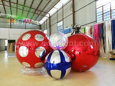 New Colorful Multi Color inflatable mirror balloon for decoration hang suspension