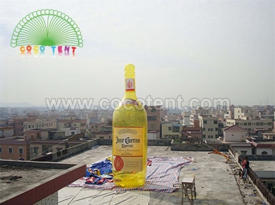 Big 8M Inflatable beer bottle wine bottle for shopping mall promotion