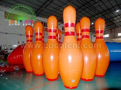 1.8mH Inflatable Airtight PVC Yellow Bowling