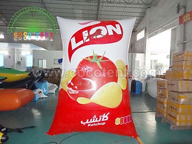 Inflatable Potato Chips Bag Box Snacks Bag For Advertising