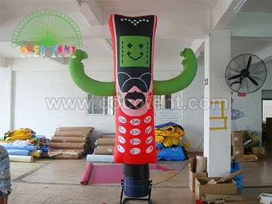 Mobile Phone Shape Air Dancer Inflatable Sky Man