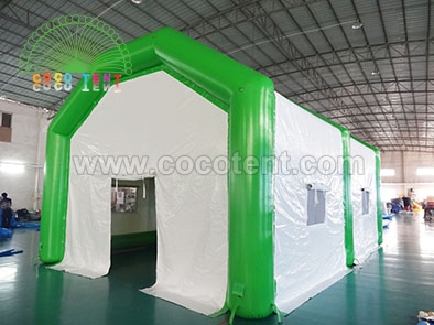 Green Portable Inflatable Air Tight PVC Tarpaulin Tent for Event Party Advertising
