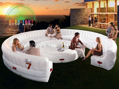 Advertising Inflatable Dome Sofa With Logo Print
