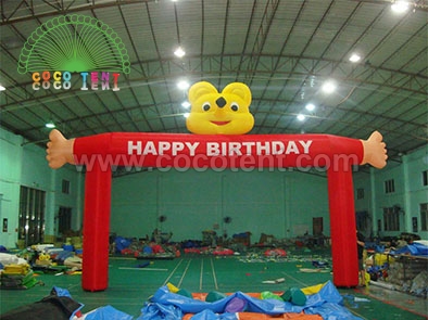 Custom Inflatable Red Arch For Birthday Party