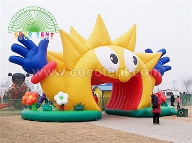 Inflatable arches colorful cartoon characters lovely archdoor