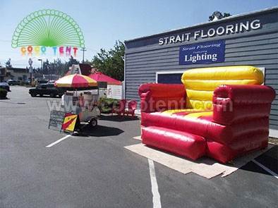 Custom color outdoor advertising Giant inflatable sofa