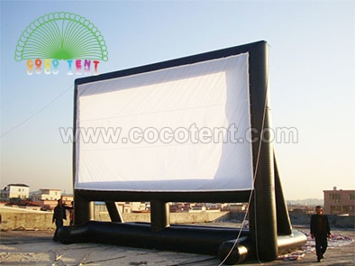 Outdoor commercial inflatable cinema screen