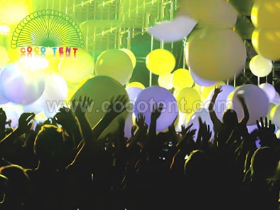 Colorful large helium inflatable crowd led balloon for advertising