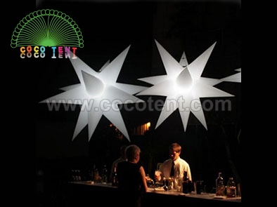 Inflatable lighting star for pub bar party decoration