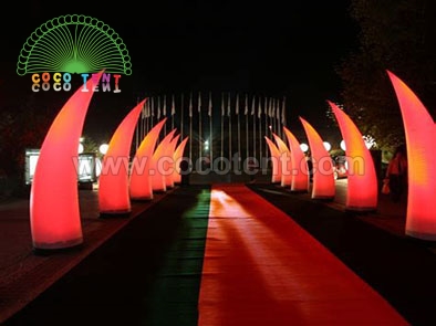 Inflatable lighting corn for festival party decoration