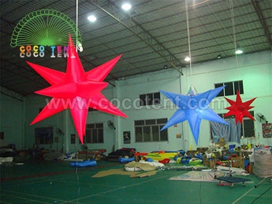 Colorfully lighting star for decor stage party pendent star lights