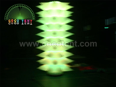 Inflatable spiked tower light decoration