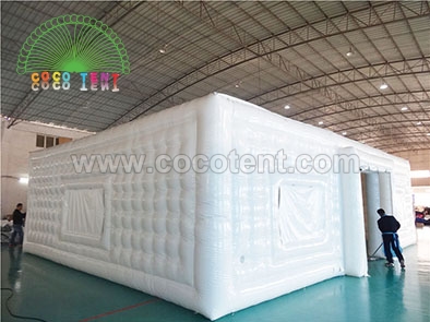 White Big Cube Inflatable Bubble Tent for Concert Party