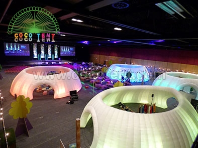 Inflatable Lighting Iglu Tents with Open Roof
