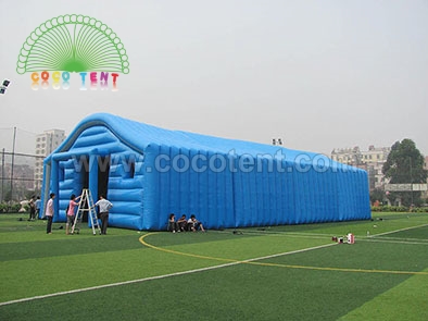 Commercial blue color inflatable tent warehouse tent for storage