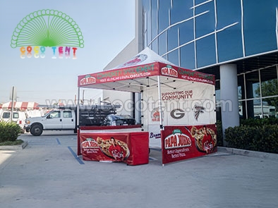 10×10M Custom Printed Pop Up Tent For Pizza Sale