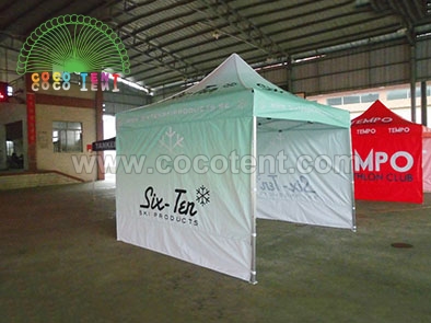 Promotional pop up tent with customized logo with 3 walls