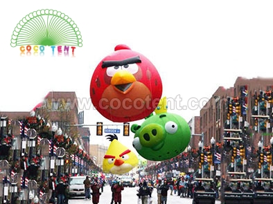 Inflatable Angry Birds Hollywood Christmas Holiday Parade Balloon