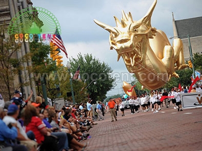 Inflatable Golden Dragon Parade Balloon