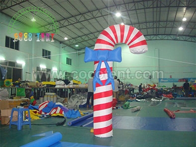 Christmas Giant inflatable candy cane for decoration