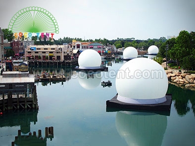 Outdoor Large Inflatable Movie Projection Theater Sphere Dome