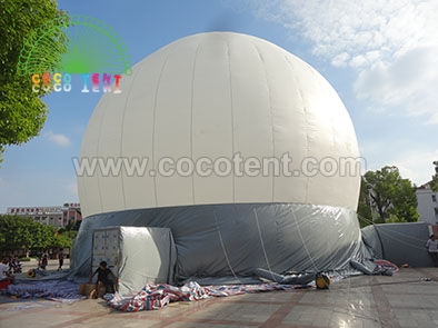 18m Large Inflatable White Projection Dome Tent for Projection Work