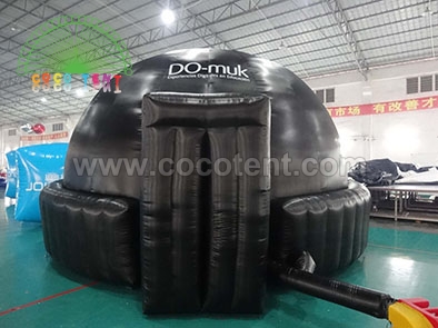 6m Black Mobile Inflatable Classroom Projection Planetarium Tent For Sale