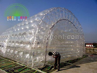 Transparent Double Layers Inflatable Sport Tent