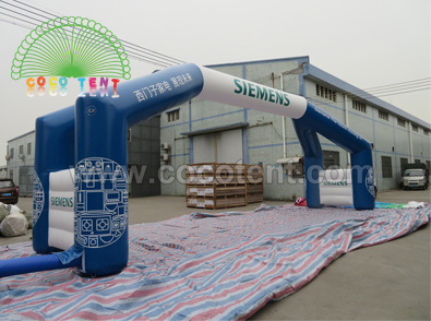 Custom PVC tarpaulin inflatable giant arch of event welcome
