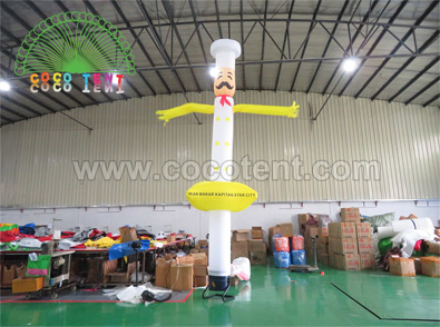 Inflatable chef shape air dancer for advertising