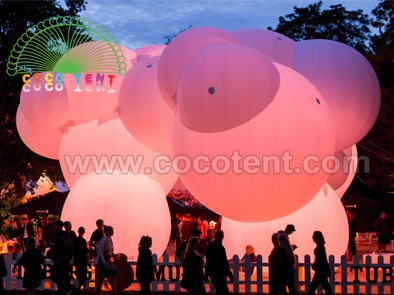 Giant Inflatable Cloud with LED Lights