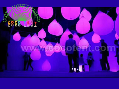 Inflatable LED light ball balloon for event or decoration