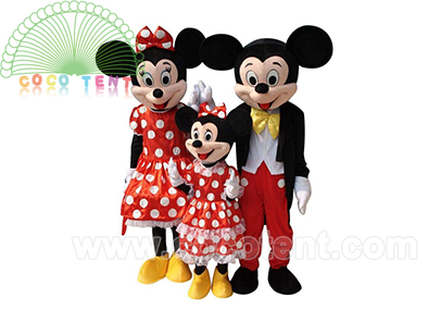 Mickey and Minnie Mouse Mascot Costumes